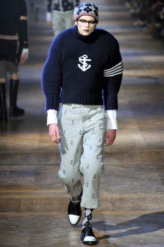 Illustration for article titled Preppy-fetish runway fashion would be perfect Venture Bros. henchmen wear